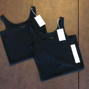 A New Day Black Rib Tanks  XS